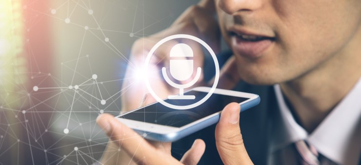 speech recognition concept. hands-free communication. machine translation.